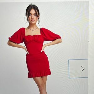 ASOS red dress